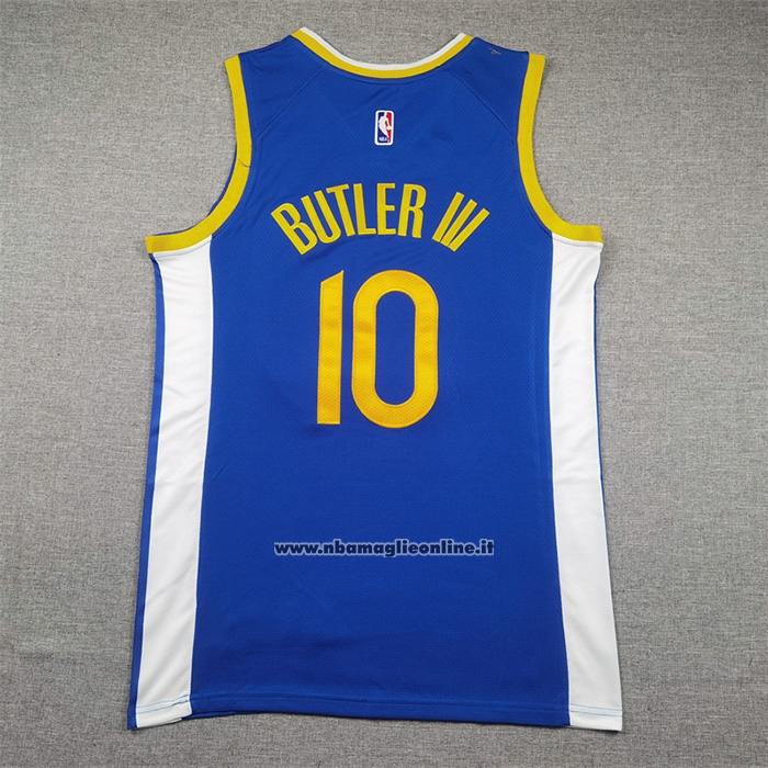 Maglia Golden State Warriors Jimmy Butler Iii No 10 Icon 2024-25 Blu